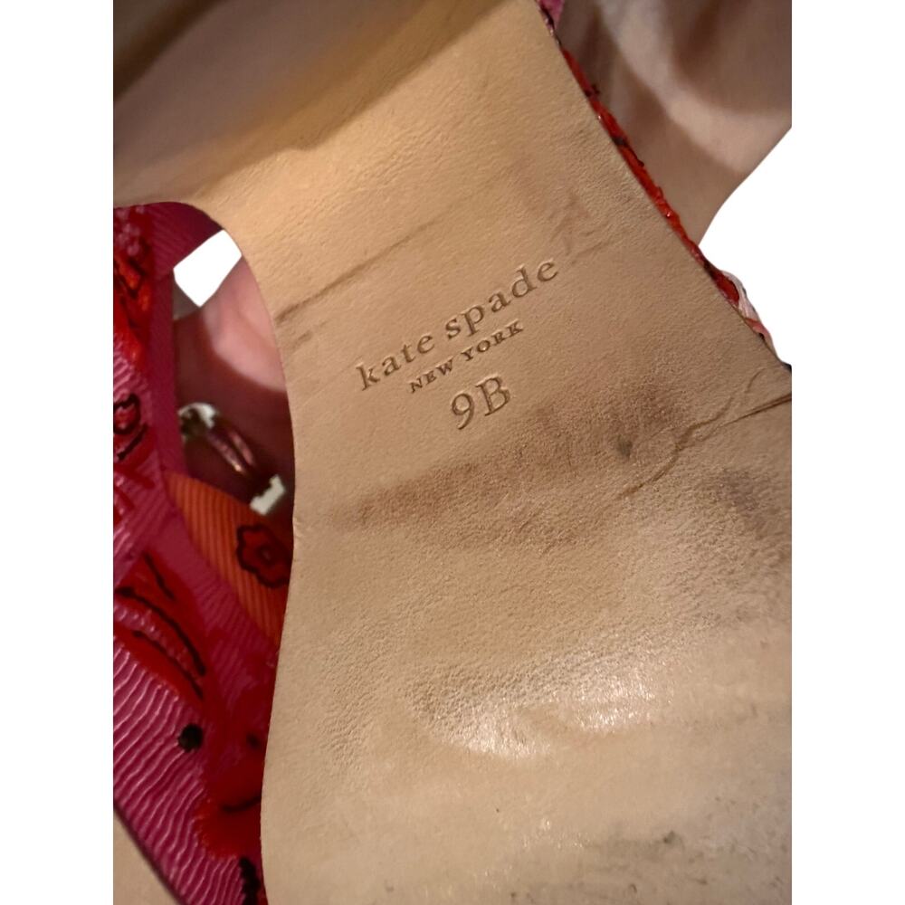Kate Spade New York Rio Bandana Patchwork Platform Sandals Women's Sz. 9 - Picture 9 of 10